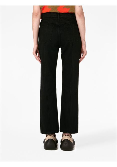 Black padlock-detail slim-fit jeans - women JW ANDERSON | DT0075PG1334999